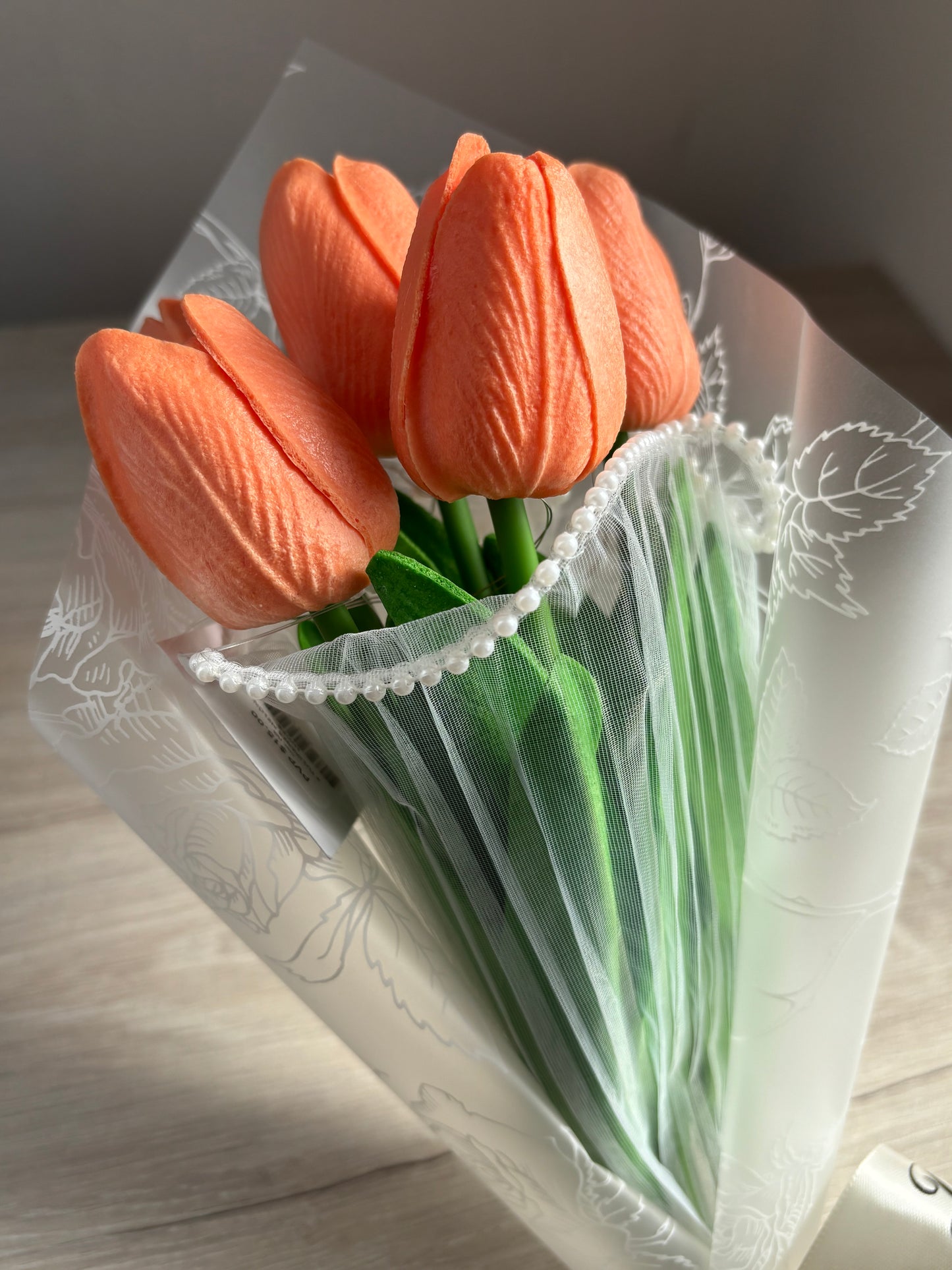 5 Tulipanes eternos con luces 💐✨