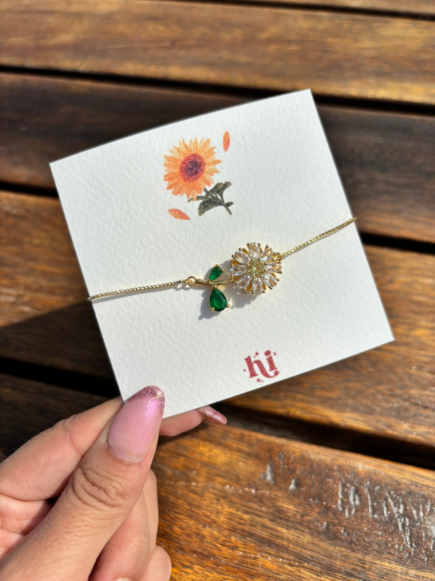 Cofre girasol eterno + pulsera 🌻