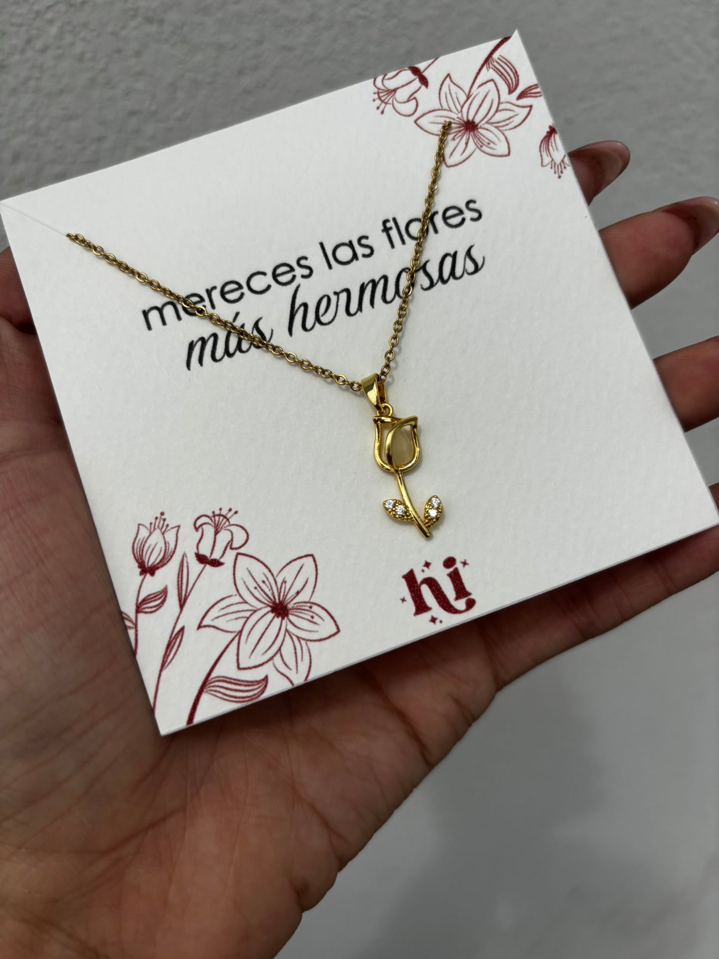 Cadena tulipán 🤍🌷