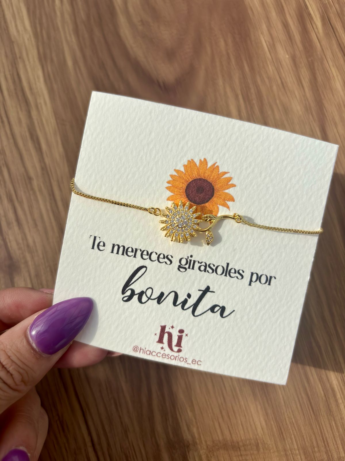 Cofre girasol eterno + pulsera 🌻