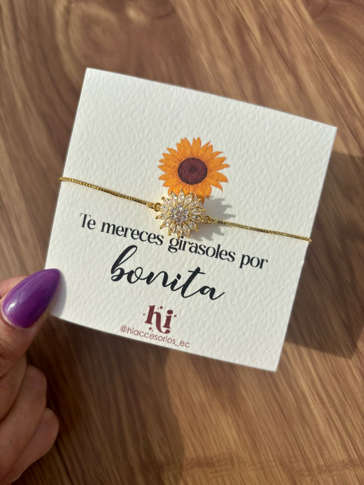 Cofre girasol eterno + pulsera 🌻