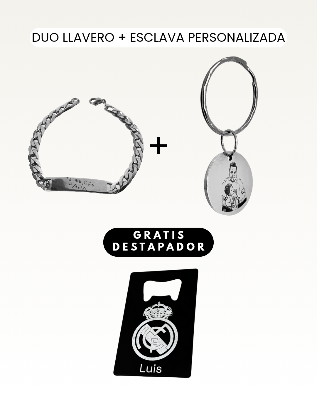 Kit llavero + esclava GRATIS DESTAPADOR
