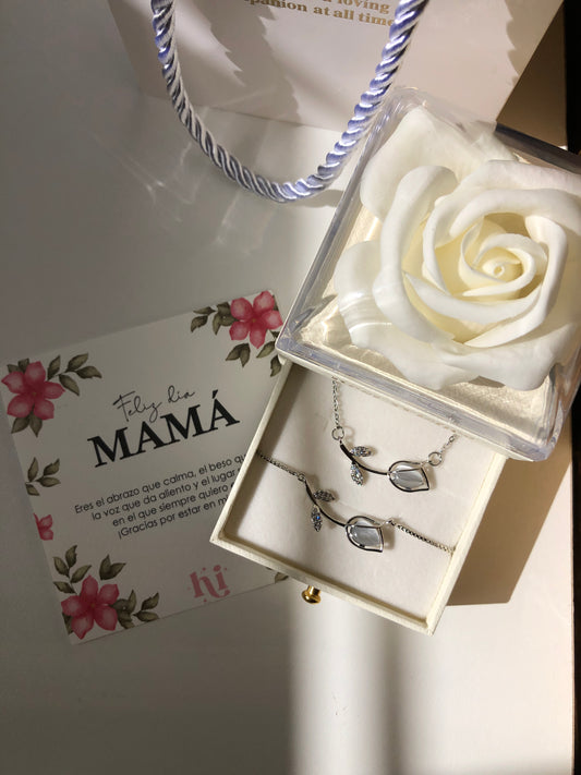 Combo mamá tulipanes 🌷| con cofre de rosa eterna GRATIS ✨