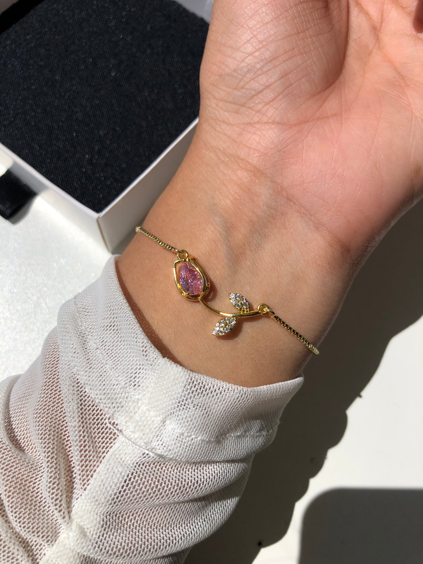 Pulsera tulipán 🌷💞| con caja GRATIS ✨