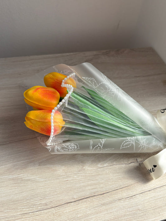 5 Tulipanes eternos con luces  💐✨