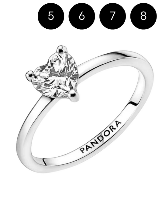 Anillo Pandora corazón 💍🤍| con caja GRATIS ✨