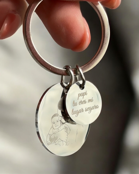 Llavero fotoboceto personalizado 💙