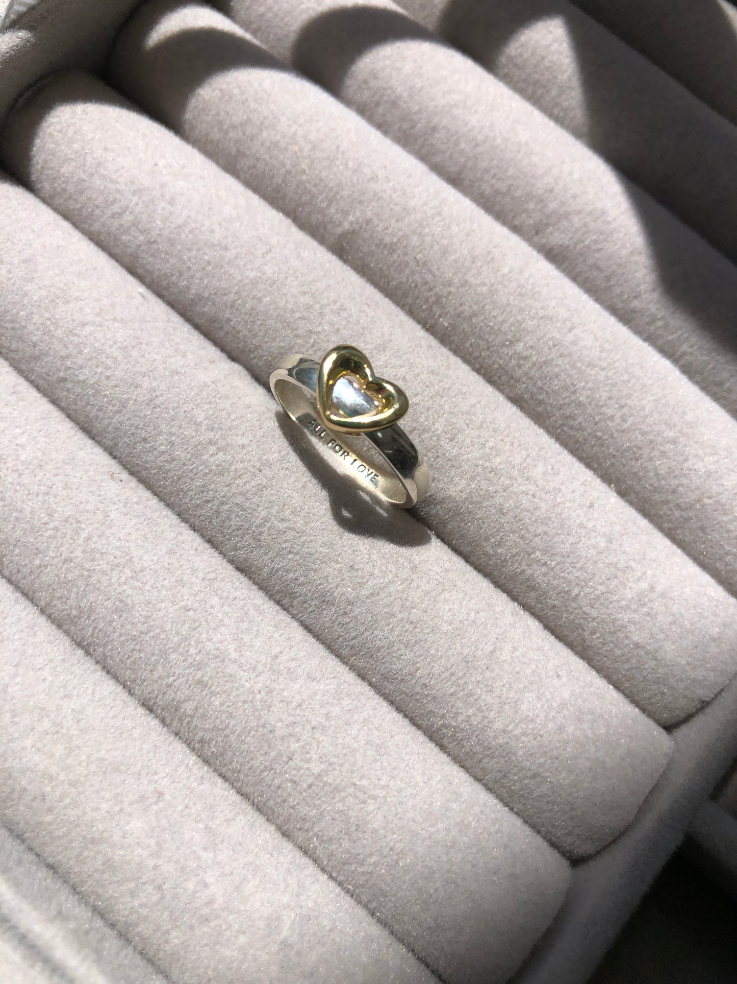 Anillo Pandora corazón dorado 💍🤍| con caja GRATIS ✨