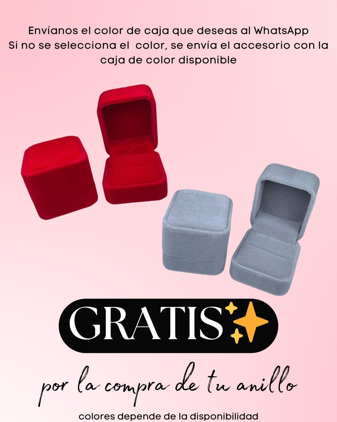 Anillo giratorio flor 🌻 + Caja de anillo GRATIS