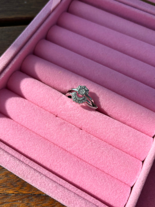 Anillo promesa sol-luna💍❤️ + caja de anillo GRATIS