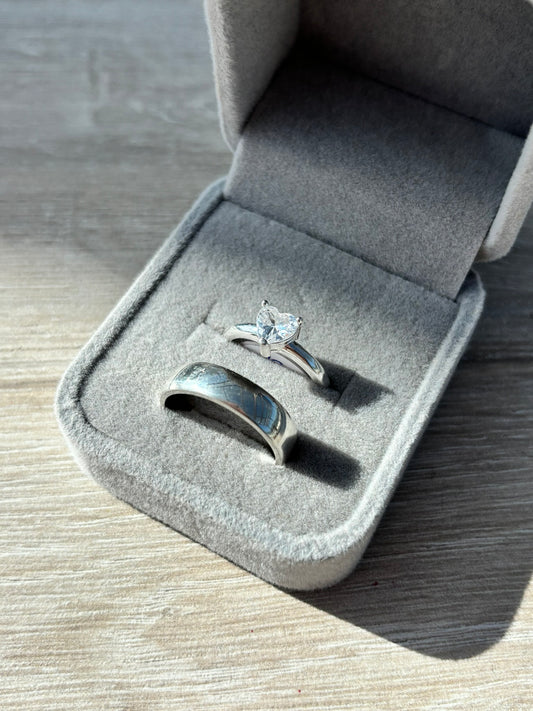 Dúo de Anillos de pareja de Plata 925💍💗