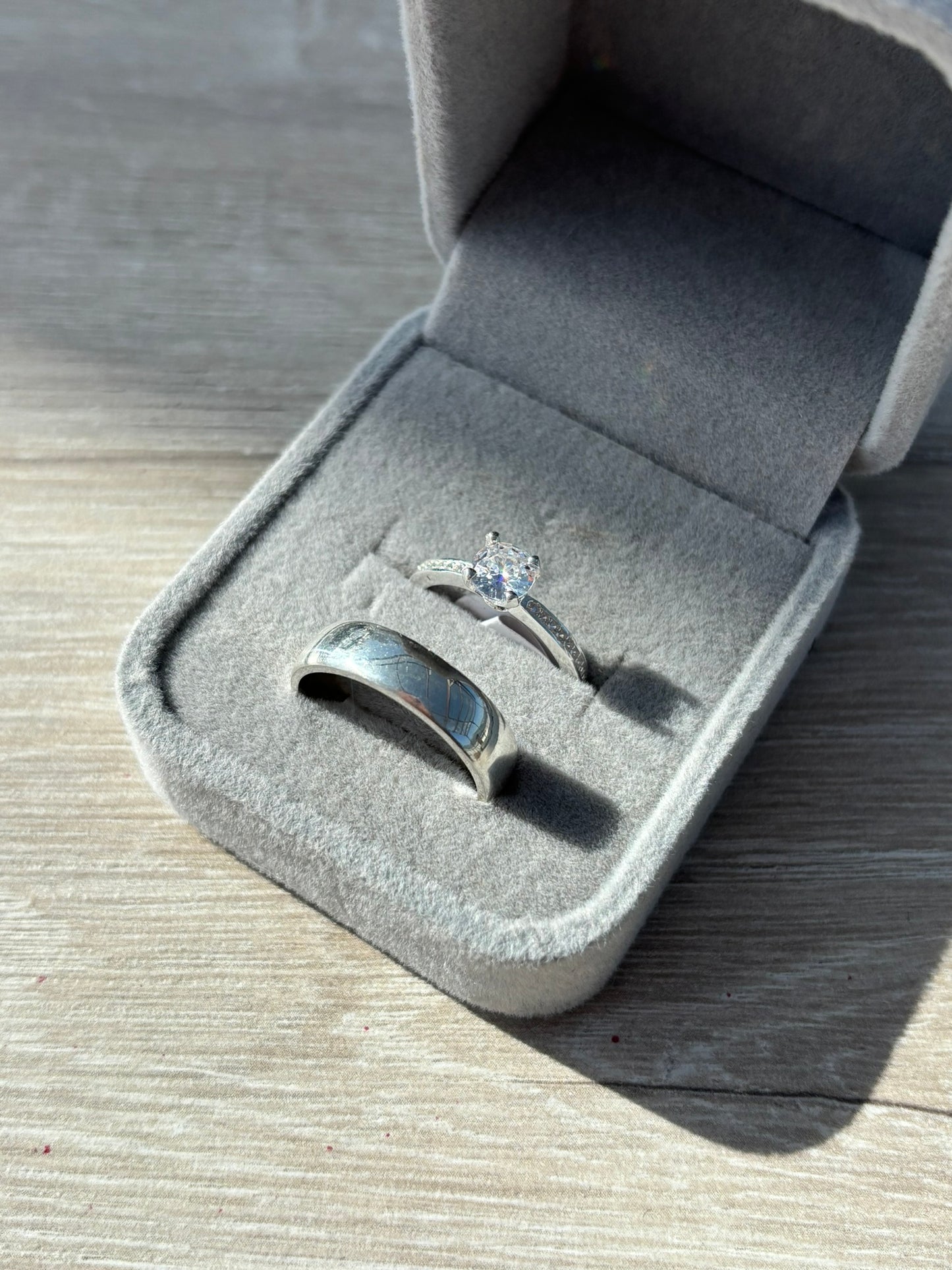 Dúo de Anillos de pareja de Plata 925💍💗