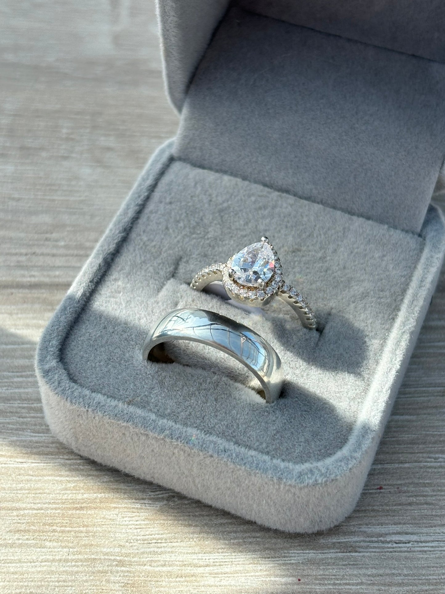 Dúo de Anillos de pareja de Plata 925💍💗