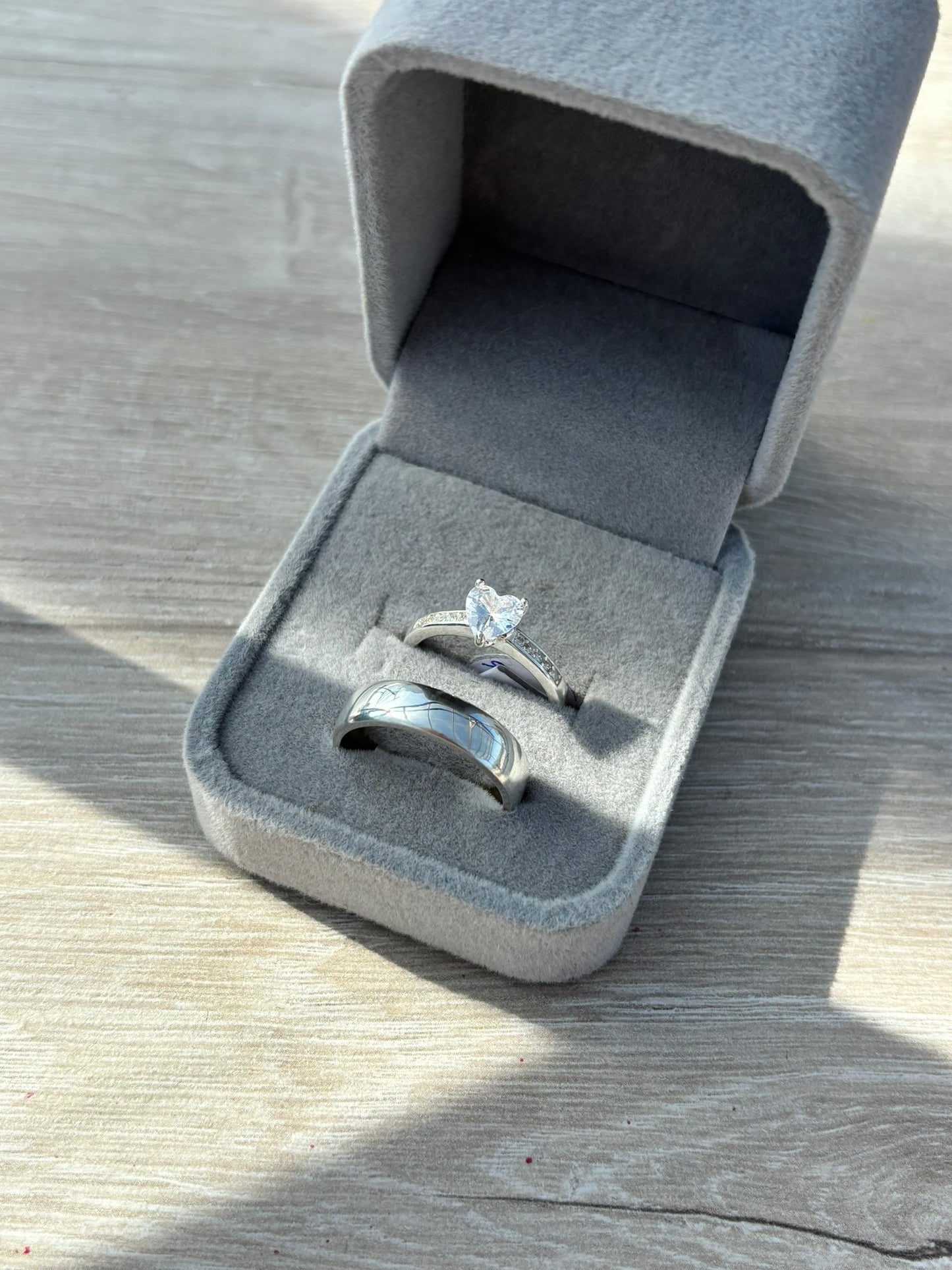 Dúo de Anillos de pareja de Plata 925💍💗