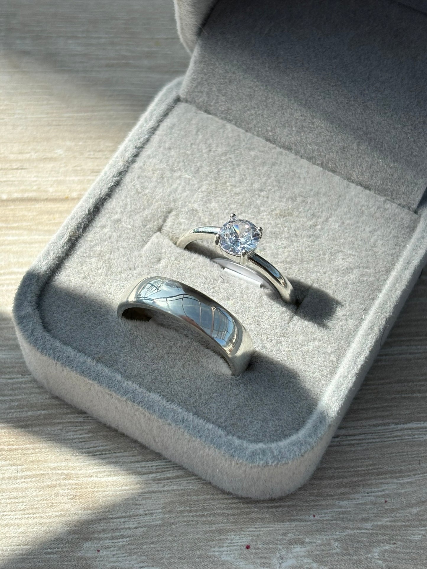 Dúo de Anillos de pareja de Plata 925💍💗