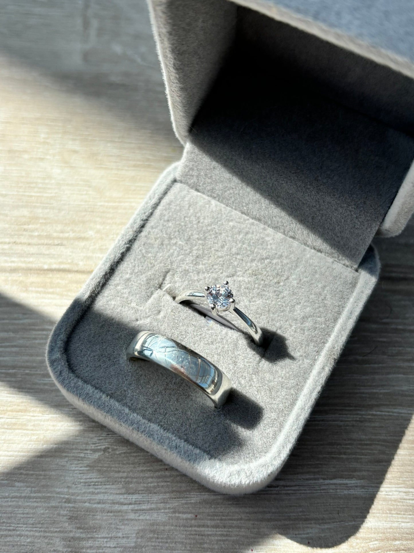 Dúo de Anillos de pareja de Plata 925💍💗