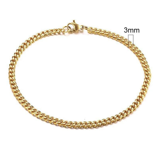 Pulsera de eslabón dorada💫